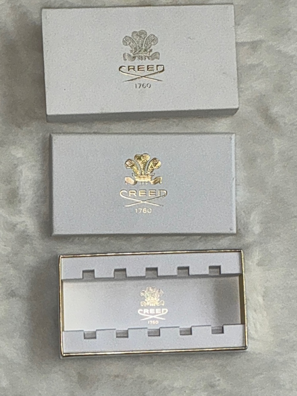 Creed Gold-Logo Gray Accessory Box Set